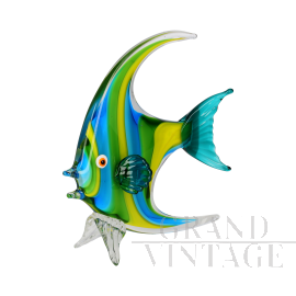 1970s Murano glass fish sculpture