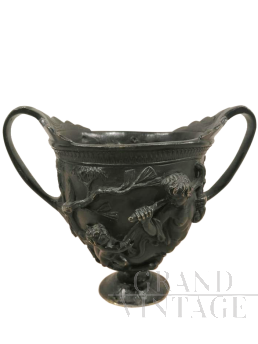 Neoclassical bronze vase