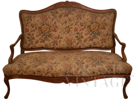 French oak sofa, 18th century