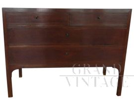 Comò Impero antico in legno di noce, Italia 1890                            