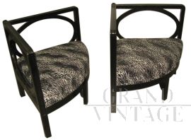 Pair of vintage corner armchairs, 1960s