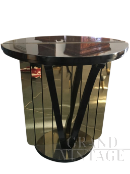 Crescent-shaped console with mirrors, 1950s