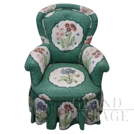 Antique Italian country style armchair from the late 19th century      