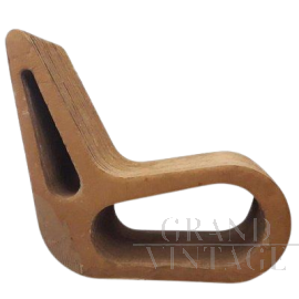 Flysit armchair by Mario Pagliaro in cardboard, Italy 1970s