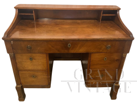 Antique 19th century desk from the Empire era with drawers