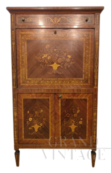 Maggiolini style inlaid bar secretaire from the early 1900s