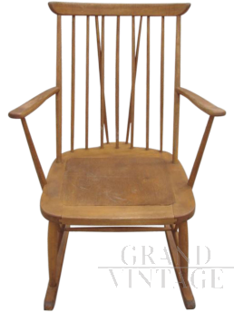 Vintage mid-century rocking chair by Lucian Ercolani for Ercol, 1950s