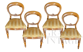 Set of 4 antique English Victorian chairs