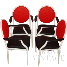 Set of 4 Souvignet Plichanse chairs, France 1970s