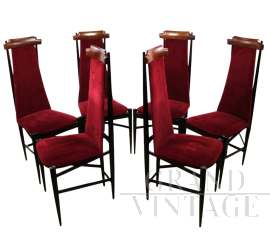 Set of 6 Brazil chairs by Sergio Rodrigues, 1960s