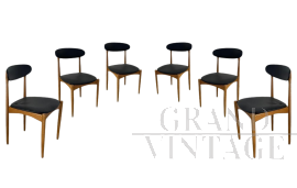 Set of 6 Unicorn chairs by Pierre Guariche, 1960