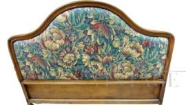 Vintage Provasi 60s headboard, padded and with floral print