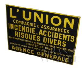 L'Union Compagnie d'Assurances plate, France 1930
