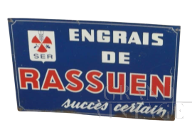 Advertising sign Engrais de Rassuen, France 1950s
