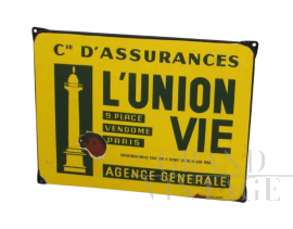 L'Union Vie Assurances advertising sign, France 1930s