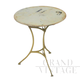 White iron garden table from the 1940s