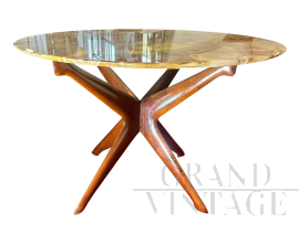 Design coffee table by Ico Parisi with onyx top