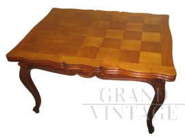 Antique extendable table, Louis XV style, 1930s