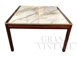 Vintage table with marble effect top