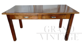 Rustic vintage rectangular dining table, mid-1900s