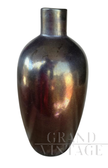 Murano silicon glass vase by Alfredo Barbini, 1990s         