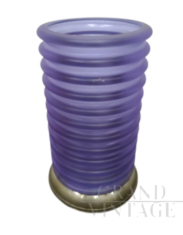 Onda vase design by Sergio Asti for Arnolfo di Cambio in lilac glass, 1960s