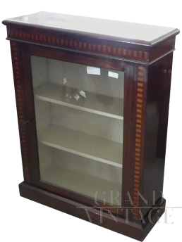 Antique small living room display cabinet, England 19th century