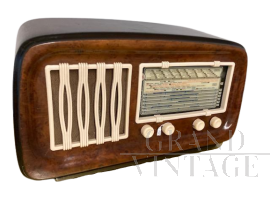 Antique Geloso radio from the 1950s in wood