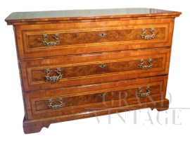 Antique Lombard Louis XV chest of drawers