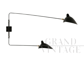 Applique di Serge Mouille a doppia luce                            