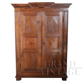 Antique 18th century wardrobe or pantry in solid walnut