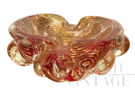 Centrotavola posacenere Barovier in vetro Murano anni '30                            