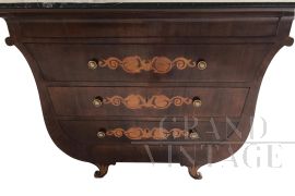 Comò a Chitarra con piano in marmo