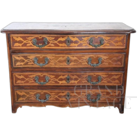 Antique Louis XIV chest of drawers, XVII century Italian baroque