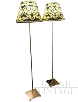 Pair of Versace floor lamps for Antonangeli