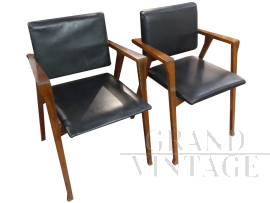 Pair of Luisa armchairs by Franco Albini