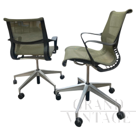 Pair of Setu office chairs by Herman Miller