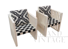Pair of Purkersdorf chairs by Josef Hoffmann for Wittmann