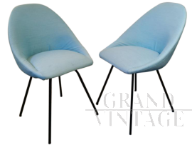Pair of vintage chairs armchairs by Rossi di Albizzate