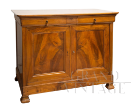 Antique French Louis Philippe Capuchin sideboard in solid walnut                
                            