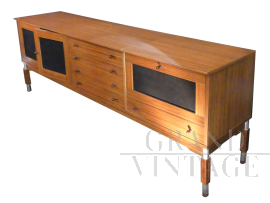 Large 60's sideboard with bar compartment