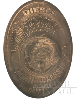 Grande insegna vintage Diesel in legno                            