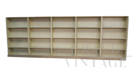 Large vintage haberdashery shelf from the 1950s
