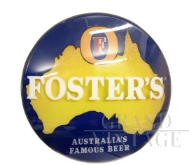 Insegna luminosa Foster's Beer vintage bifacciale                            