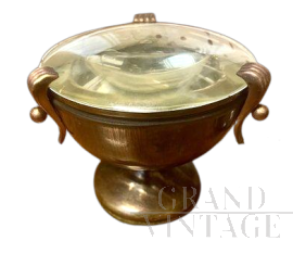 Chalice table lamp in brass, Italy 1940s