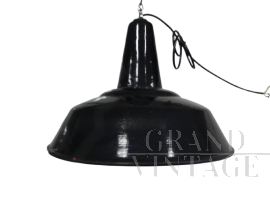 Lampada industriale anni '70 a imbuto
