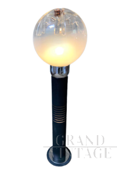 Lampada piantana Mazzega con sfera, circa 1970