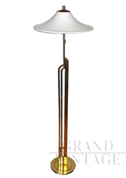 Art deco style floor lamp in brass, 1960s
                            
