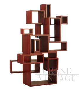 Geometric design double-sided dividing bookcase