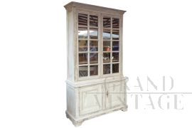 Shabby style lacquered bookcase, 19th century